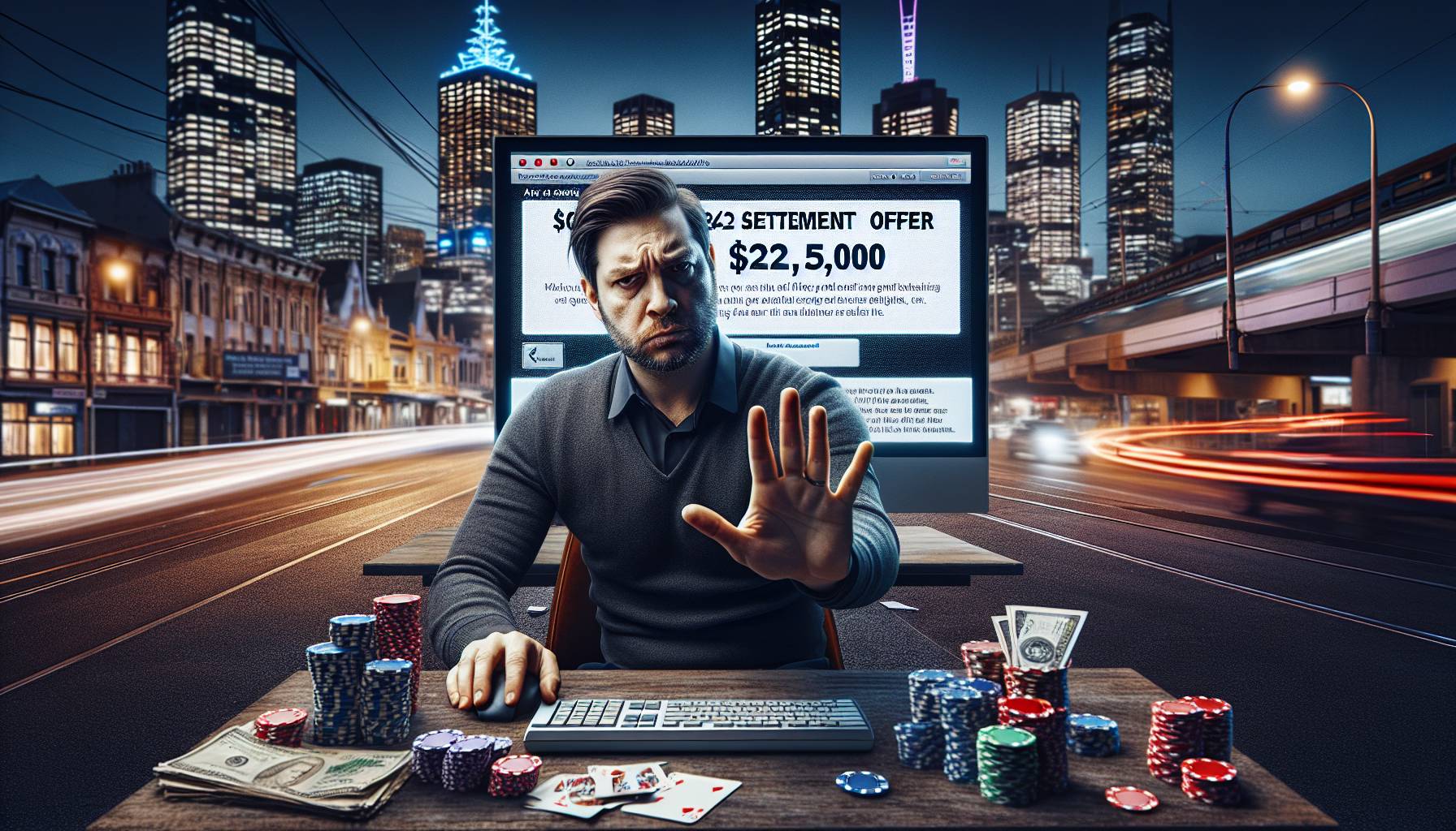 Melbourne Gambler Rejects $25,000 Settlement Offer from Wagering Firm